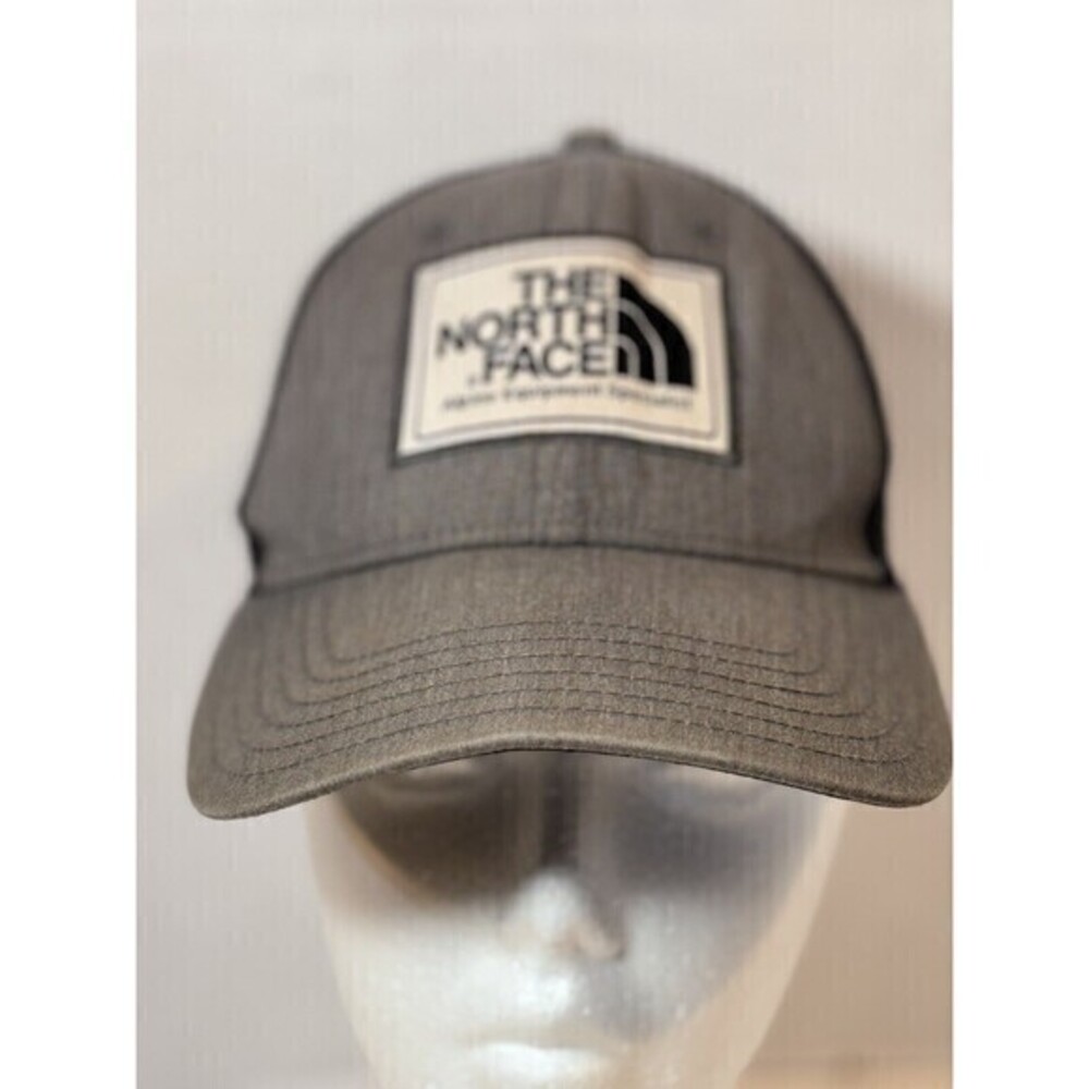 The North Face Hat Cap Snap Back Adjustable Front Patch Faded Black OneSize Mesh
